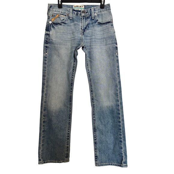 Arita M7 Slim Fit Stretch Straight Leg Size 30/32 Western Denim Jeans NWT - Picture 3 of 10